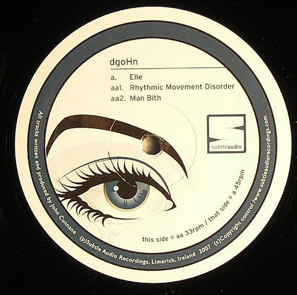 dgoHn – Elle / Rhythmic Movement Disorder / Man Bith 12" Subtle Audio Recordings – SUBTLE008