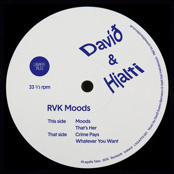 Davio & Hjalti - RVK Moods - Lagaffe Tales – LAGAFFE001