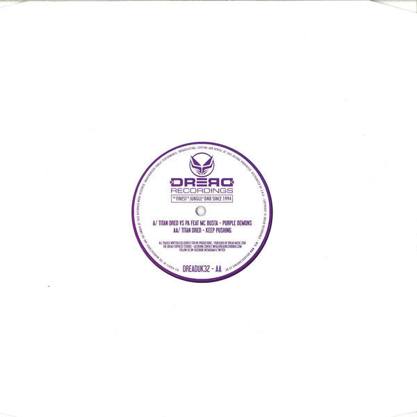Titan Dred – Purple Demons Ep 12" Dread Recordings – DREADUK032