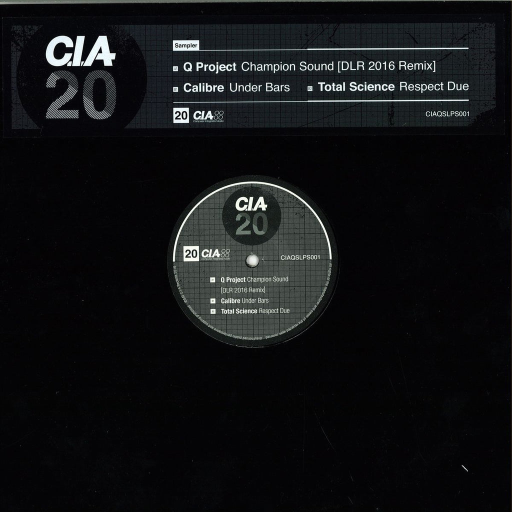 Q Project / Calibre / Total Science – Champion Sound (DLR 2016 Remix) / Under Bars / Respect Due 12" C.I.A. – CIAQSLPS001