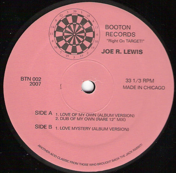 Joe R Lewis - Love Of My Own - Booton Records – BTN 002