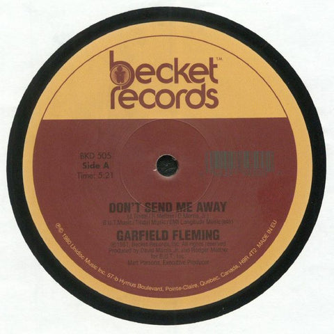 Garfield Fleming ‎– Don't Send Me Away - Becket Records ‎– BKD505