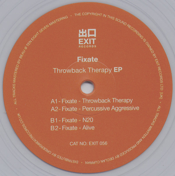 Fixate - Throwback Therapy EP Exit Records - EXIT 056