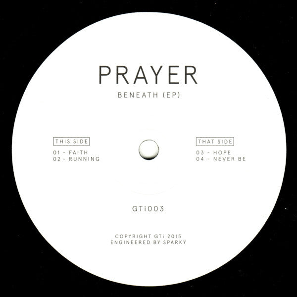 Prayer - Beneath (EP) 12" Grade10 – GTi003