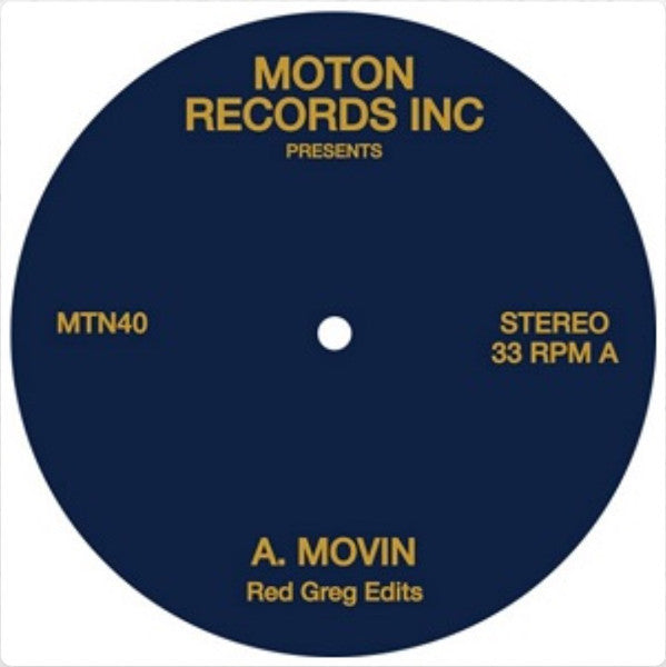 Red Greg - Movin - Moton Records Inc – MTN40