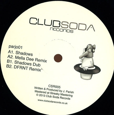 Parjo01 - Shadows EP 12" Club Soda Records CSR005
