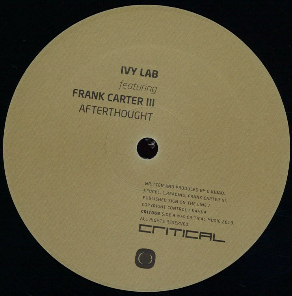 Ivy Lab - Afterthought / Brat 12" Critical Recordings CRIT068