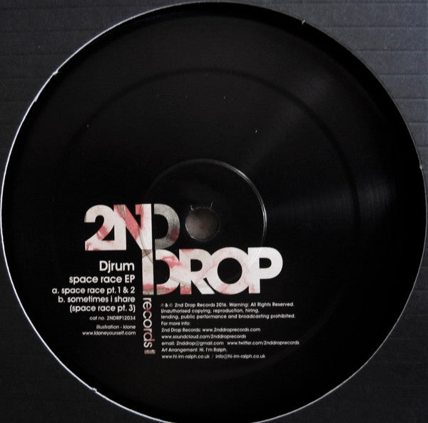 Djrum - Space Race EP - 2nd Drop Records – 2NDRP12034