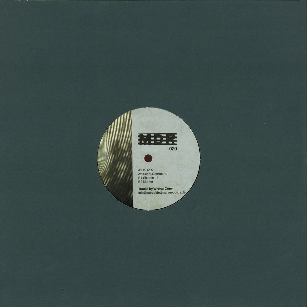 Wrong Copy – In To 5 12" Marcel Dettmann Records – MDR020