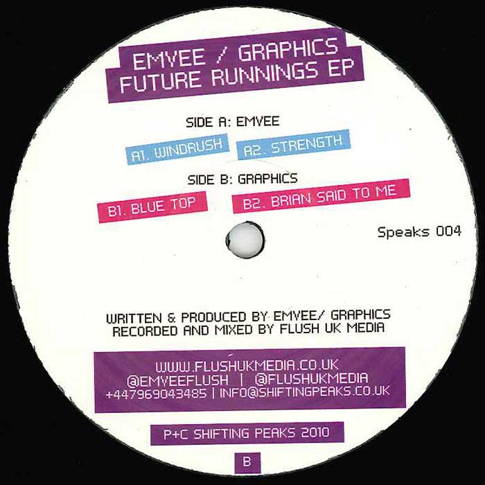 Emvee / Graphics – Future Runnings EP Shifting Peaks – Speaks004