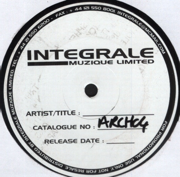 Mike Wade - Regaining Control 12" Archetype Records ARCH004