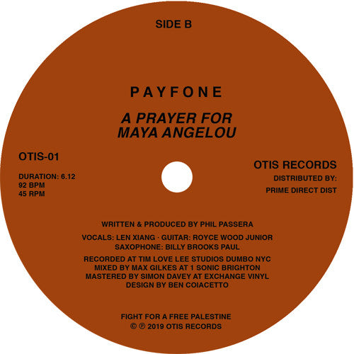 Payfone – I Was In New York - Otis Records - OTIS-01