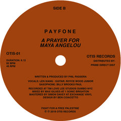 Payfone – I Was In New York - Otis Records - OTIS-01