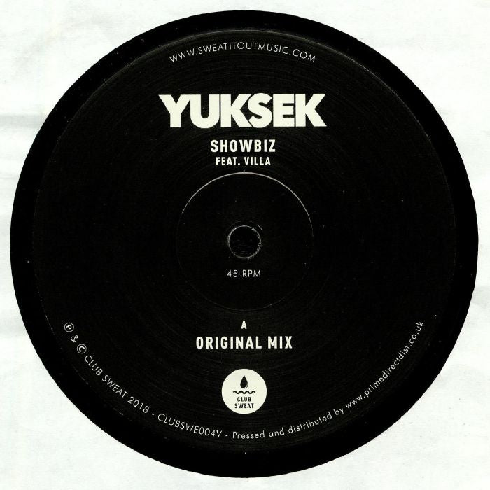 Yuksek, Villa – Showbiz - Club Sweat – CLUBSWE004V