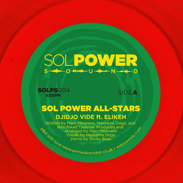 Sol Power All-Stars – Djidjo Vide - Sol Power Sound – SOLPS004