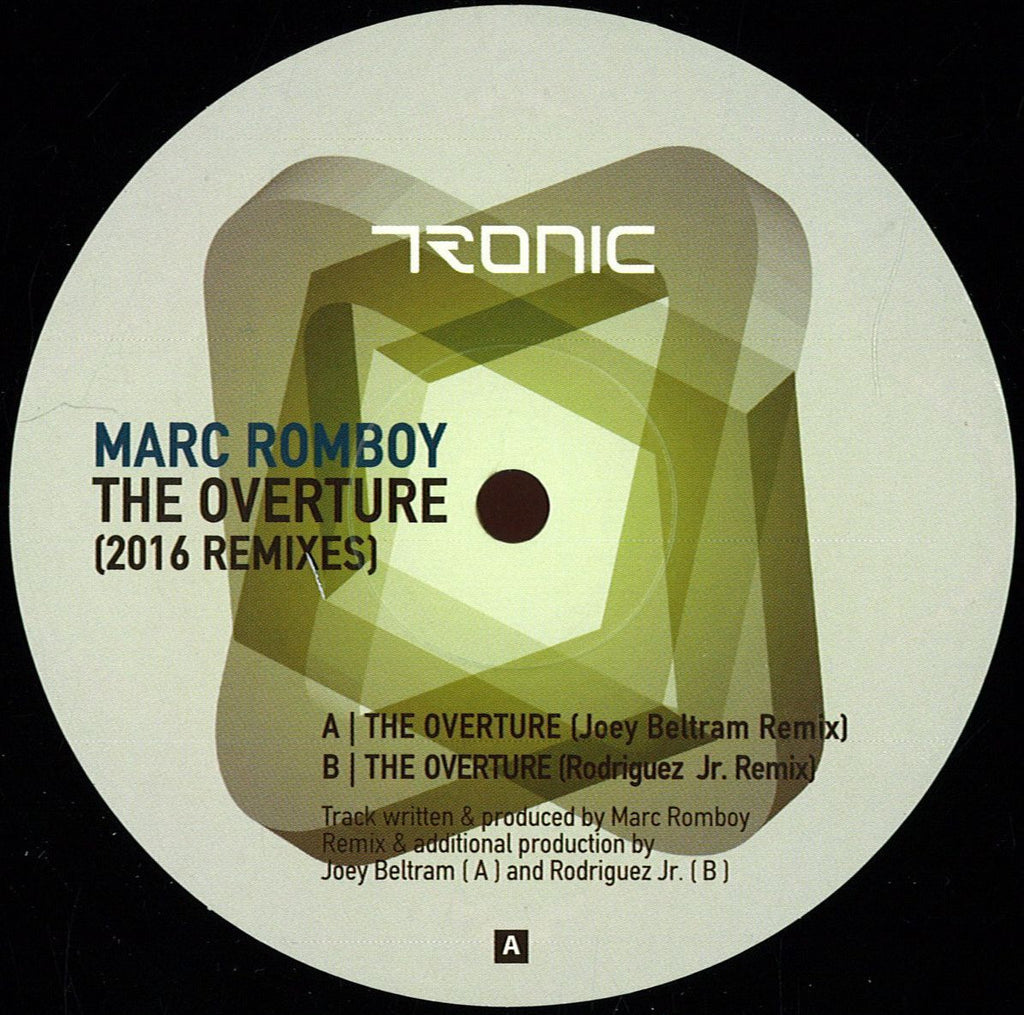 Marc Romboy – The Overture (2016 Remixes) 12" Tronic – TR105V