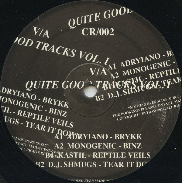 Various – Quite Good Tracks Volume I 12" CESTRAW – CR002