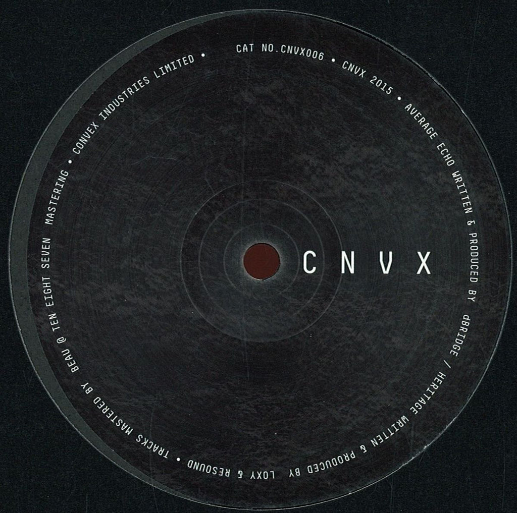 dBRIDGE & Loxy & Resound – Average Echo / Heritage 12" CNVX – CNVX006