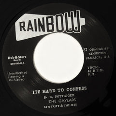 The Gaylads, Lyn Taitt & The Jets – It's Hard To Confess - Rainbow, Dub Store Records – DSR-SP7-20