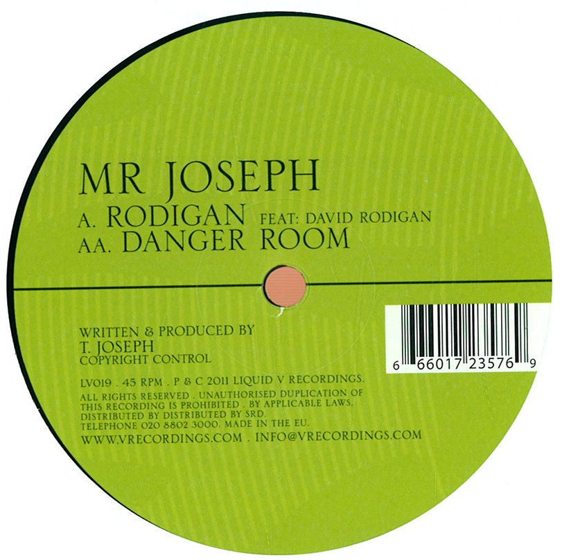 Mr Joseph – Rodigan / Danger Room 12" Liquid V – LV019