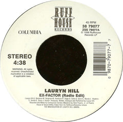 Lauryn Hill – Ex-Factor / When It Hurts So Bad 12" Ruffhouse Records – 38 79077