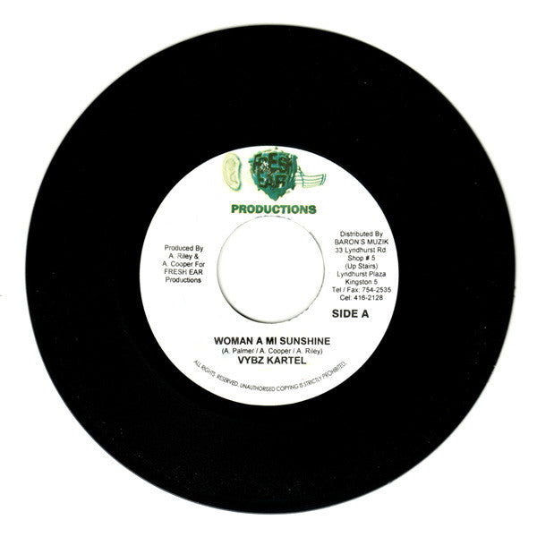 Vybz Kartel - Woman A Mi Sunshine 7" Fresh Ear Productions