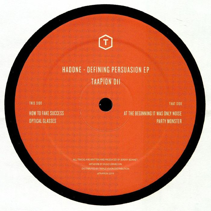 Hadone – Defining Persuasion EP - Taapion Records – TAAPION 011