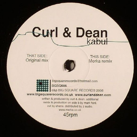 Curl & Dean – Kabul 12" Big Square Records – BGSQ006