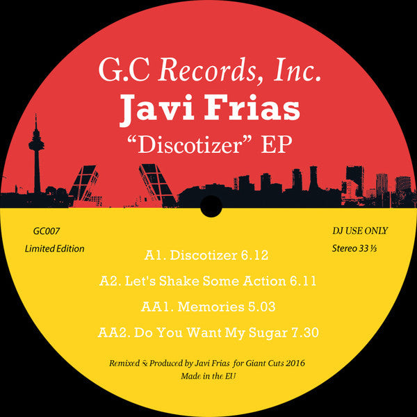 Javi Frias – Discotizer EP - Giant Cuts – GC007