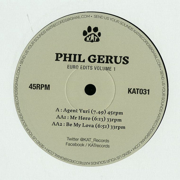 Phil Gerus – Euro Edits Volume 1 12" KAT – KAT031