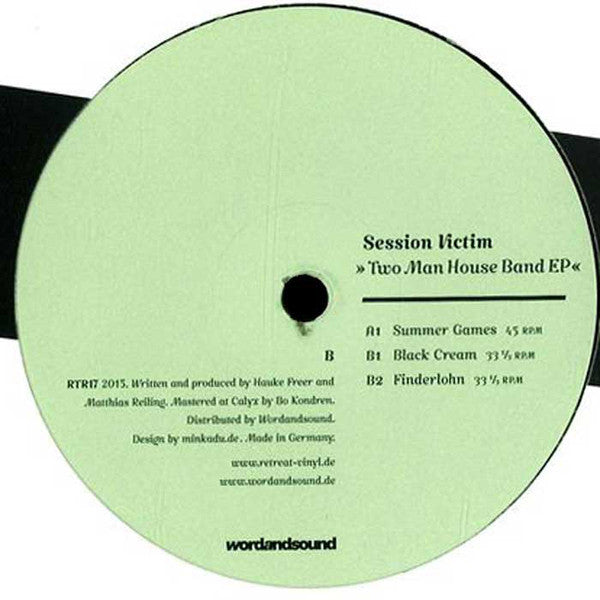 Session Victim – Two Man House Band EP 12" Retreat – RTR17