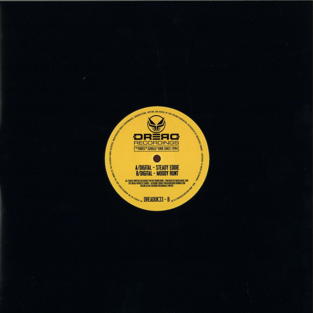 Digital – Steady Eddie 12" Dread Recordings – DREADUK33