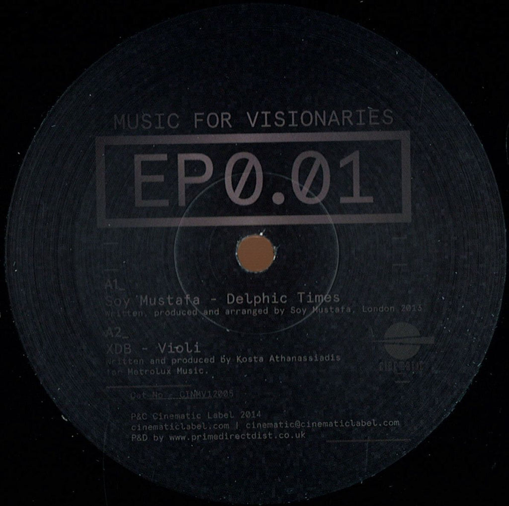 Various – Music For Visionaries 0.01 12" Cinematic Recordings – CINMV12005