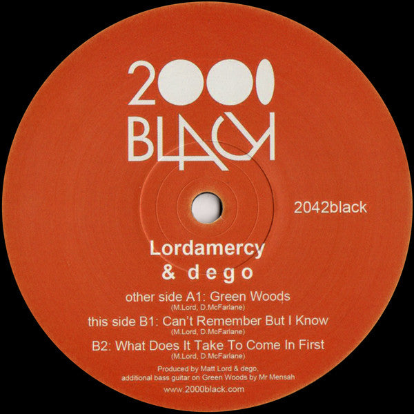 Lordamercy, Dego – Green Woods - 2000 Black – 2042black