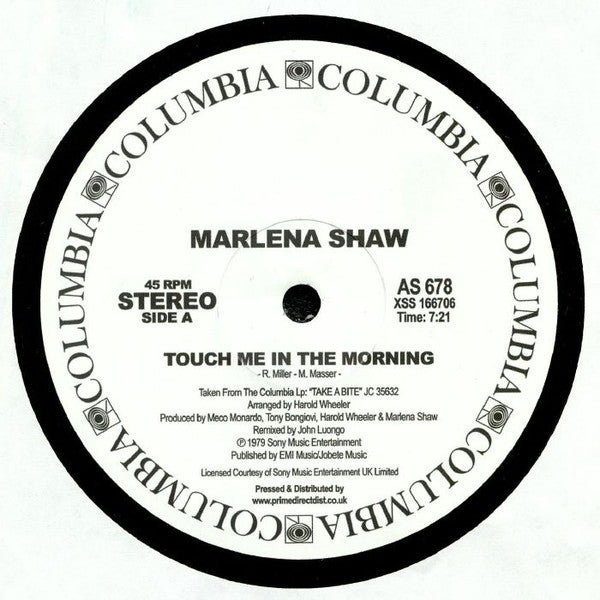 Marlena Shaw – Touch Me In The Morning - Columbia – AS 678