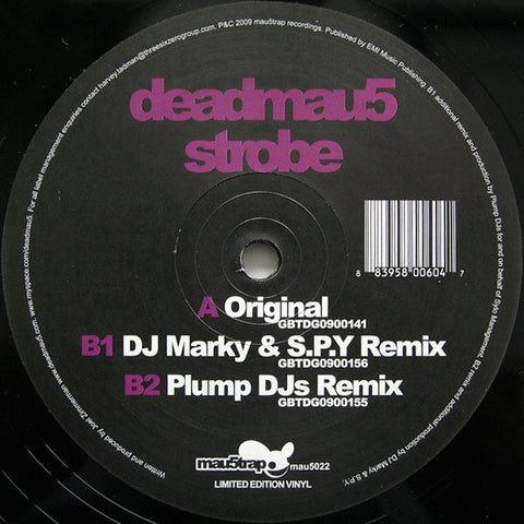 deadmau5 ‎– Strobe - Mau5trap Recordings ‎– mau5022