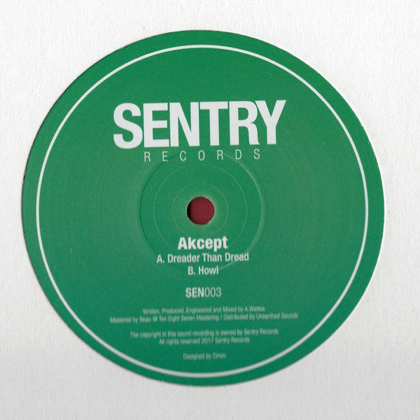 Akcept – Dreader Than Dread / Howl - Sentry Records – SEN003