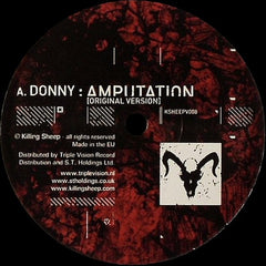 Donny / Of God - Amputation Original Version / Grieve 12" Killing Sheep Records KSHEEPV008