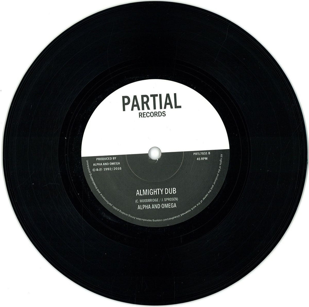 Alpha And Omega* Feat. Dub Judah – Almighty Jah / Almighty Dub 7" Partial Records – PRTL 7031