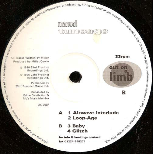 Manual - Tuneage - Out On A Limb OOL 30LP