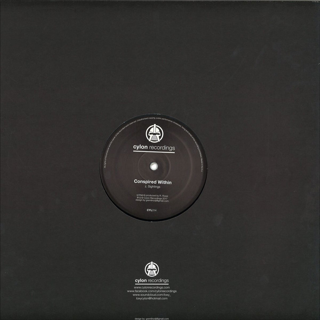 Conspired Within – Artifact / Sightings 12" Cylon Recordings – CYL014