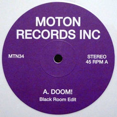 Diesel Jarvis, Black Room – Doom! 12" Moton Records Inc – MTN34