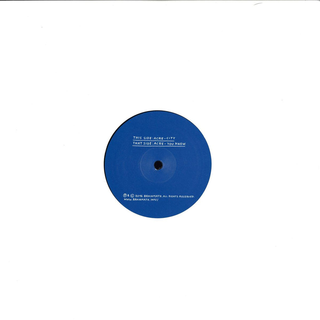 Acre - City / You Know 12" Brainmath – MATH13