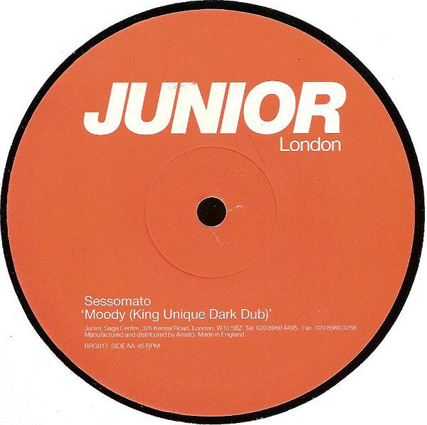 Sessomato - Moody (King Unique Remixes) - Junior London BRG017