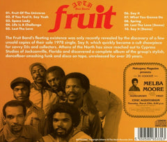 The Fruit Band - Fruit (CD) Athens Of The North – AOTNCD007