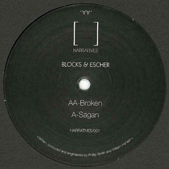 Blocks & Escher - Sagan / Broken 12" Narratives Music NARRATIVES 001