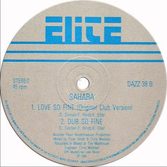 Sahara - Love So Fine 12" Elite DAZZ 38