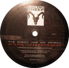 DJ Hidden / The Enemy And Kid Kryptic - It Begins / Malice Afterthought 12" Killing Sheep Records KSHEEPV001