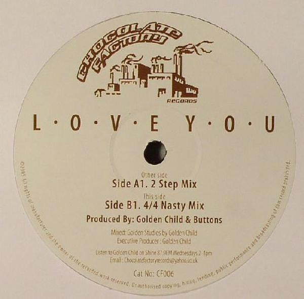 Golden Child - L.O.V.E Y.O.U 12" Chocolate Factory Records CF006