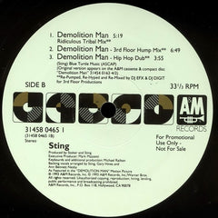 Sting - Demolition Man (The Underground Mixes) 12" A&M Records 31458 0465 1